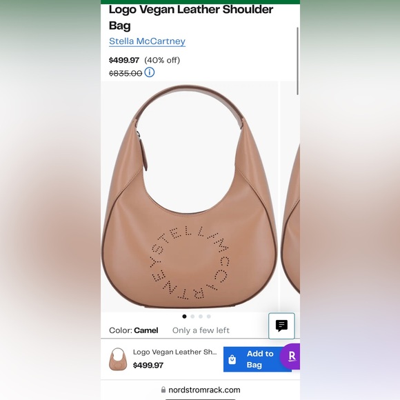Stella McCartney Logo Vegan Leather Shoulder Bag - Picture 10 of 10